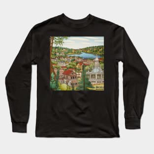 Dalsland city drawing Long Sleeve T-Shirt